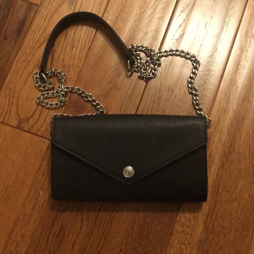 Rebecca Minkoff Wallet on a Chain-Black
